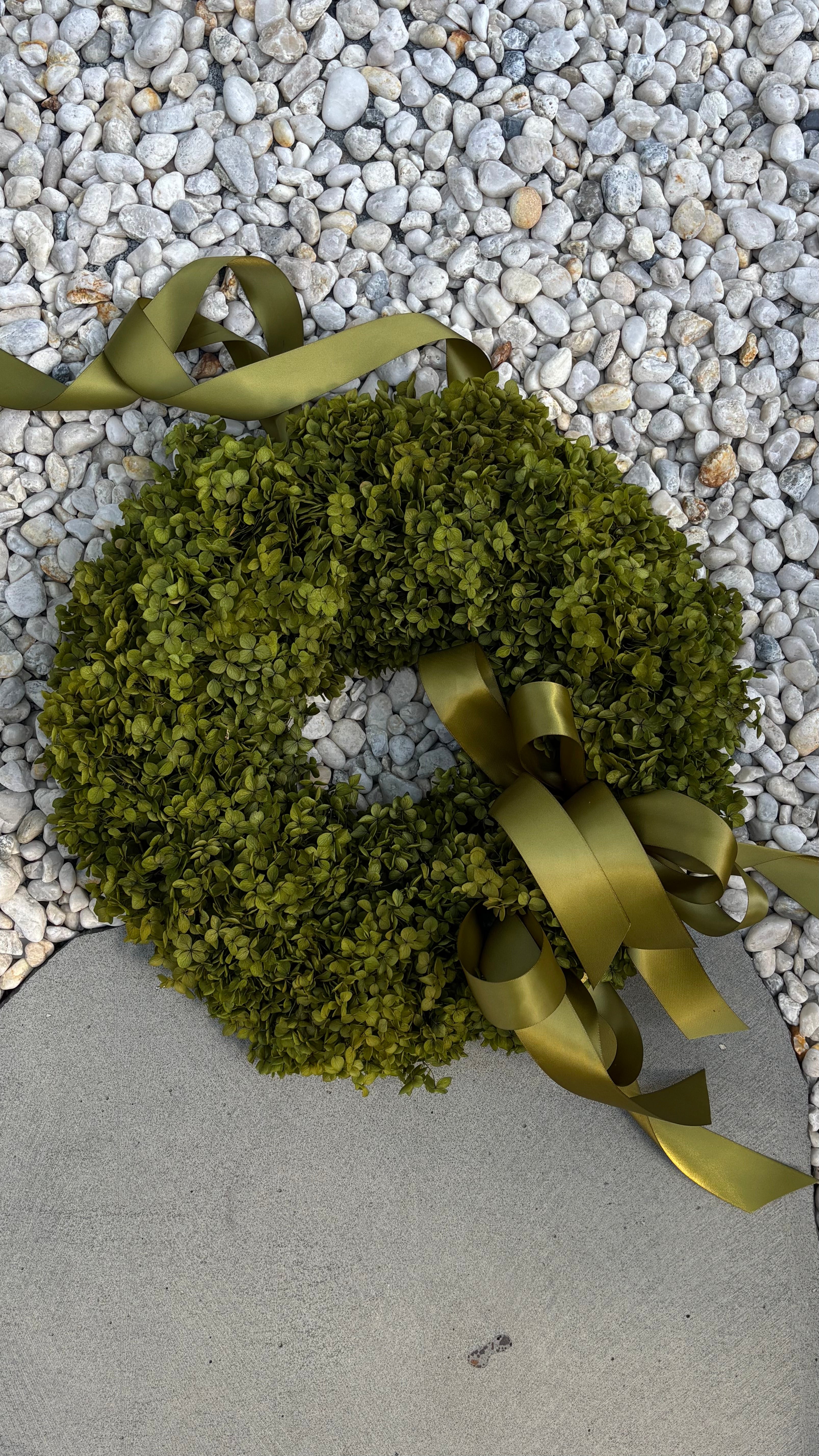 Preserved Hydrangea Wreath